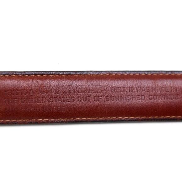 Coach 5700 DARK BROWN GENUINE LEATHER 7/8"Wd CASUAL DRESS MEN'S BELT 36/90 (80T - Picture 6 of 13